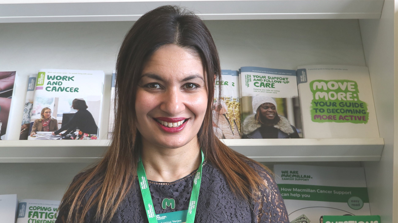 Azmina on being a Macmillan Recovery Package Project Manager