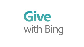Give with Bing logo