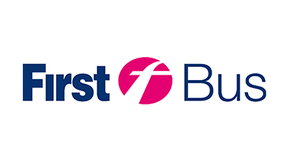 The logo for First Bus. 