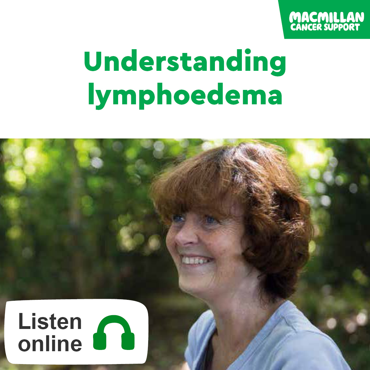 Front cover for audiobook of Understanding lymphoedema