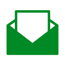 Icon opened envelope letter
