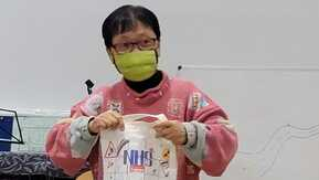 Naomi, a Chinese lady is sharing information about cancer.