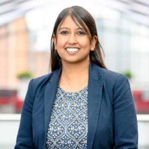 Dr Hannah Tharmalingam, Consultant Clinical Oncologist and Macmillan National Clinical advisor.