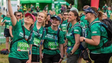 A group of women at a Mighty Hike taking a selfie