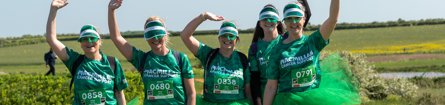 A group of hikers taking part in the Mighty Hikes Norfolk Coast event.