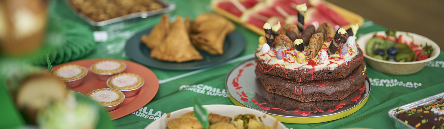 A table covered in baked goods
