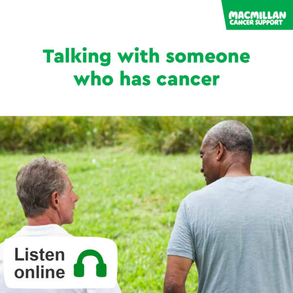 MAC11631_E10 Talking with someone who has cancer_audiobook cover