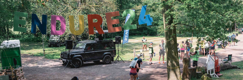 Runners running under an Endure24 banner