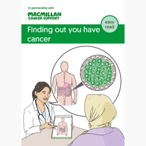 Illustration of healthcare professional showing patient a scan image 