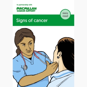 The cover shows a nurse who has their hand on a person's jaw. The nurse is wearing a blue top and has brown hair. The other person is wearing a white top and has an earring.