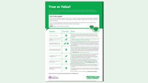 A preview of the True or False Coffee Morning resource.