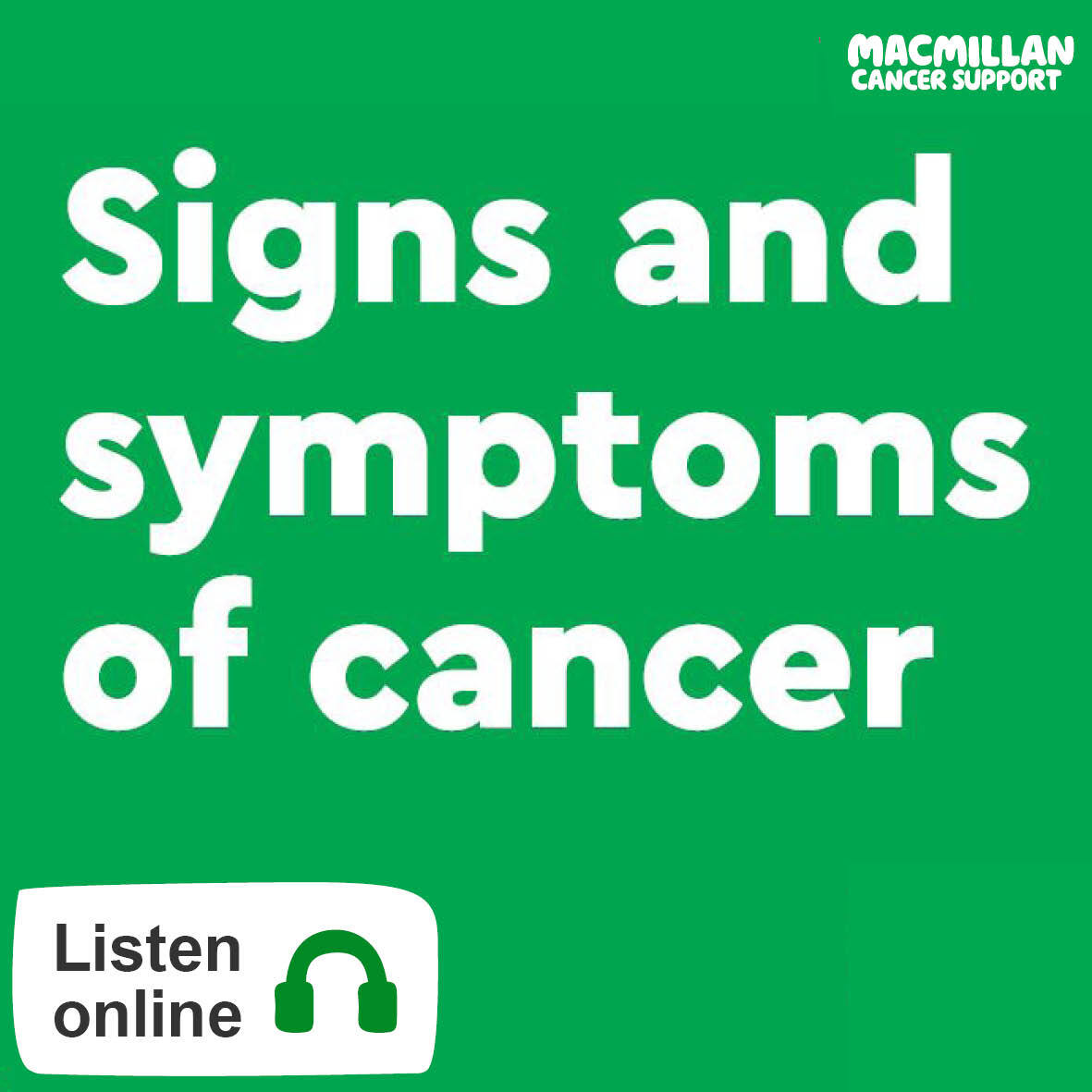  MAC15200_E04 Signs and symptoms of cancer MP3 Audiobook cover