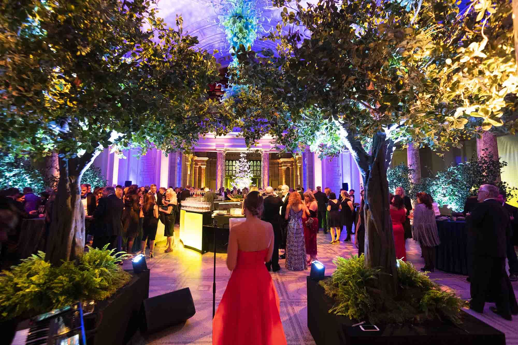 Guests at the Macmillan Ball 2019 at the V&A Museum
