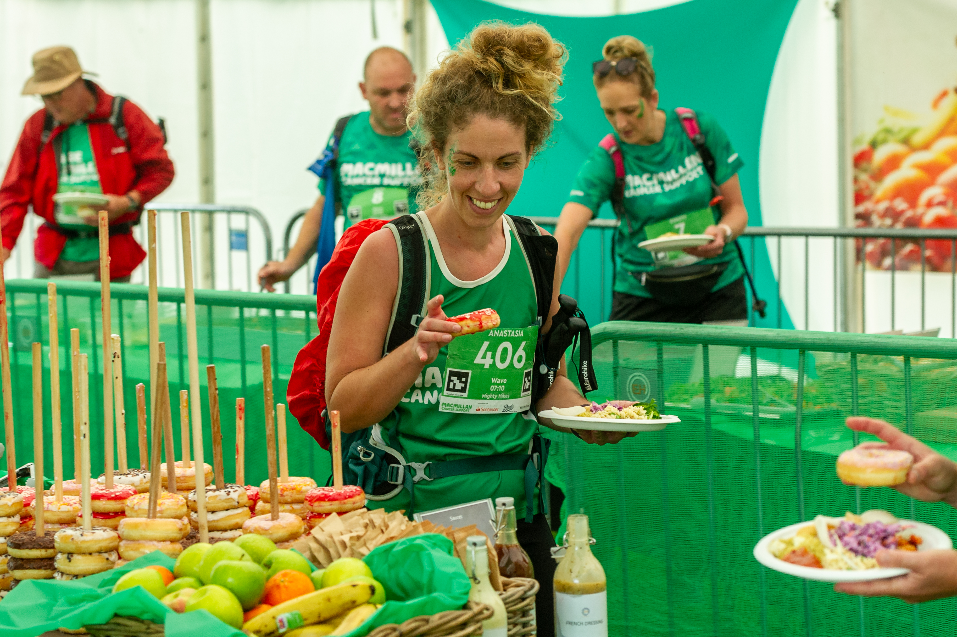 Mighty hikers at a lunch stop