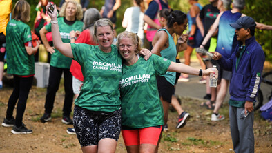 Macmillan runners at a parkrun