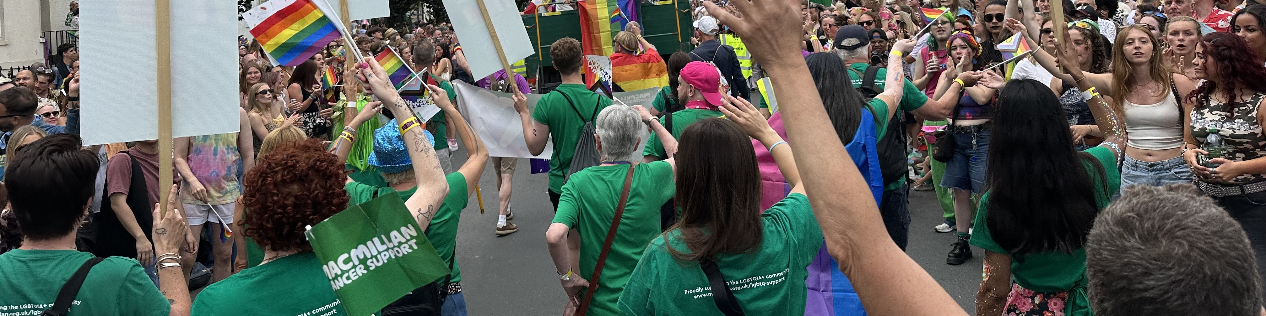 Brighton Pride Macmillan volunteers