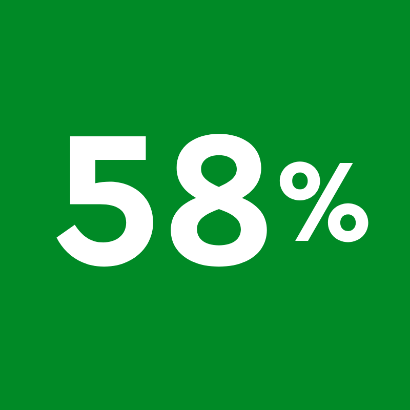58%
