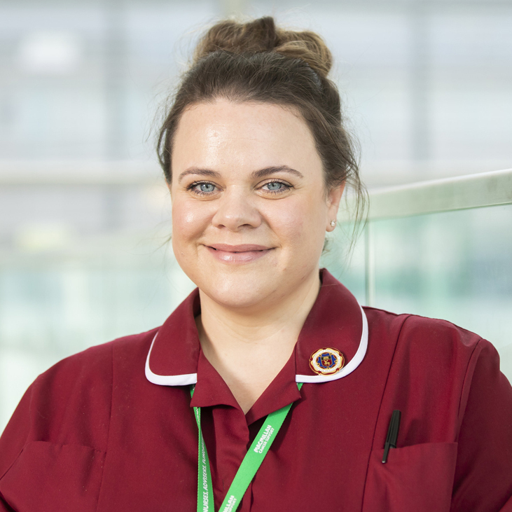 Ria, a Macmillan Palliative Care Support Nurse.