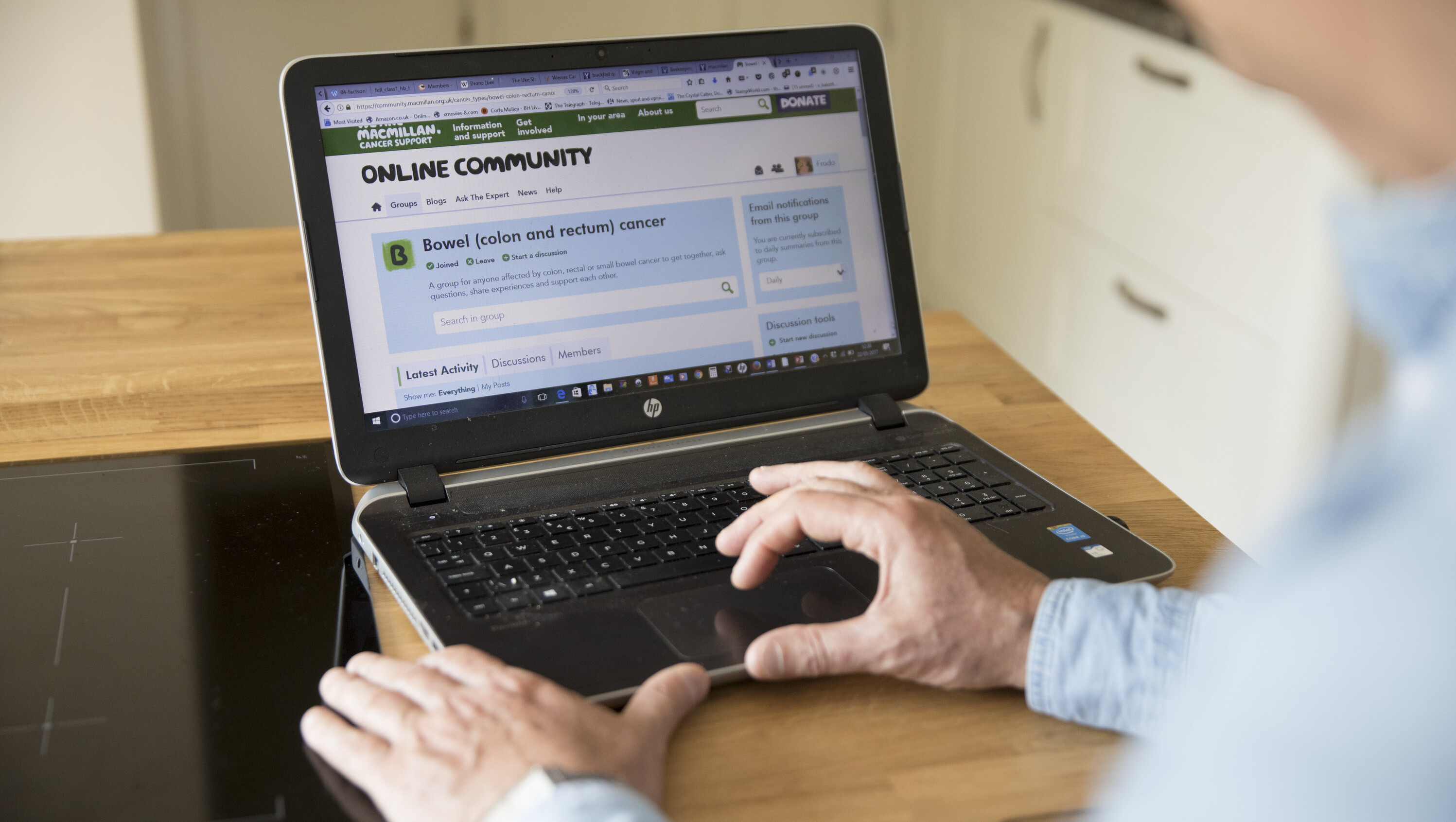 “It is rewarding to support the Online Community as no-one needs to go through cancer alone.” 