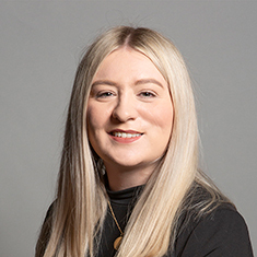 A portrait of Amy Callaghan MP