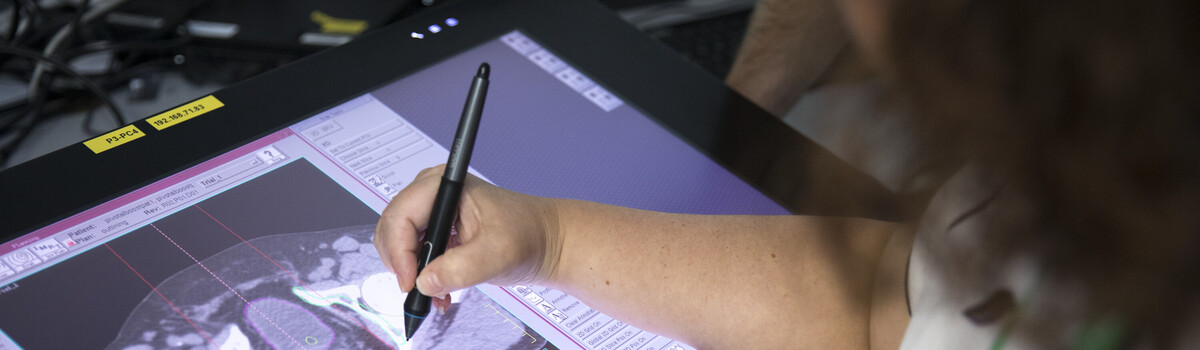 A radiographer at work