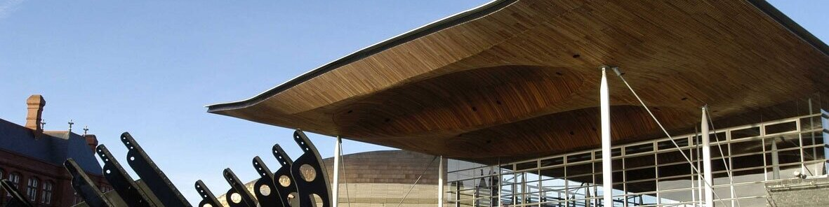 The Welsh Parliament building